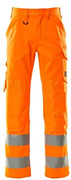 Mascot 16879-860-14-82C58 Arbeits Hose Geraldton mit Knietaschen, Klasse 2, Hi-vis orange, 82C58