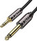 J&D 6,35mm 1/4 Pouce TS vers 3,5mm 1/8 Pouce TRS Câble, Plaqué Or 1/4 Mâle à 3.5mm 1/8 Mâle Mono Interconnexion Robuste Stéréo Aux Jack Câble Adaptateur, 1 Meter