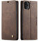 QLTYPRI Case for iPhone 11 Pro Max, Vintage PU Leather Wallet Case Card Slot Kickstand Magnetic Closure Shockproof Flip Folio Book Case Cover for iPhone 11 Pro Max - Coffee Brown