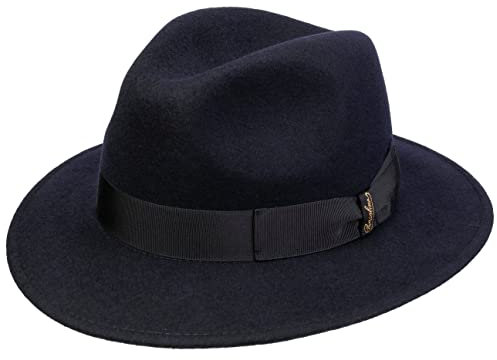 Borsalino Traveller Hut aus Wollfilz - Marine-Marine (41-1) - 62 cm