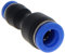 Othmro Raccord pneumatique PG8-4, raccord réducteur droit à pousser vers connecteur 8 mm à 4 mm, raccord de tuyau pneumatique à dégagement rapide, 1 pièce, bleu