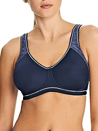 Freya Active Sonic Moulded J-Hook Sports Bra Pure Leopard Aqua White 34DD