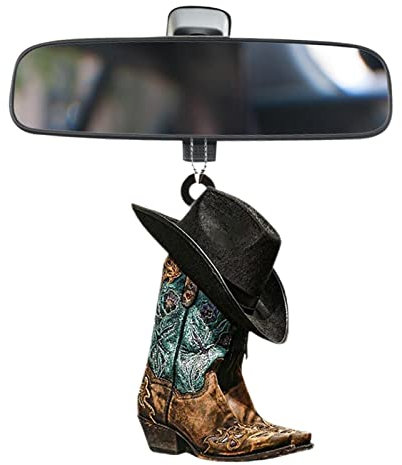 Facynde Auto Rückspiegel Anhänger | Personalisierter Auto-Rückspiegel-Anhänger - Acryl-Sattel-Schlüsselanhänger, Anhänger, Auto-Innendekoration, Zubehör für Pferdeliebhaber