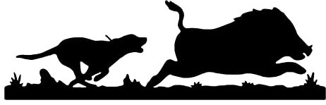 AMA SHOP Wildschwein Jagd Aufkleber schwarz |Aufkleber für Helm, Motorrad, Wohnmobil, Boot | AutoTuning |
