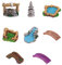 Qtrednrry Miniatura Stagno Ponte Figure Miniatura Artigianato Fata Giardino GNOME Schiuma Terrario Fai da te Ornamento Giardino DeCor