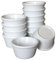 Chabrias 2oz White Pack of 24 Fluted Traditional Ramekins Condiment Pots, Sauce Ramekins, Dip Bowls, Tough Plastic Sauce Pots, Made in England
