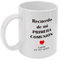 Taza Personalizada con nombre y fecha de comunión. Recuerdo de mi primera comunión. Detalles originales para invitados de comuniones. Capacidad de la taza 350 ml.