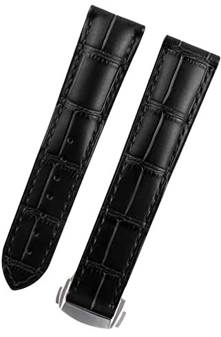 BONOOL Luxus-Uhrenarmband für Omega-Armband Seamaster, echtes Lederarmband, Faltschließe, Werkzeug, Ersatz, Uhrenzubehör, Teile