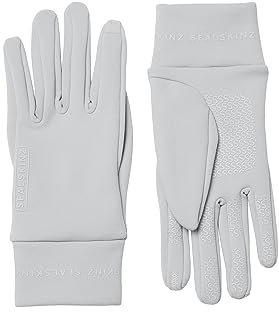 SEALSKINZ Acle Nano-Fleece-Handschuhe, für Damen, wasserabweisend, für Kaltwetter, grau, Größe M