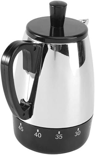 Tea timer Kettle Pattern Timer Home School Mechanical Timer Kitchen Time Reminder for Children Old Kitchen timer