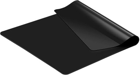KitchenRaku Schwarz Silikonmatte 60x80cm, Rutschfeste Tischunterlage, Hitzebeständige Antihaftmatte, Tischunterlage, wiederverwendbar, lebensmittelecht, spülmaschinenfest