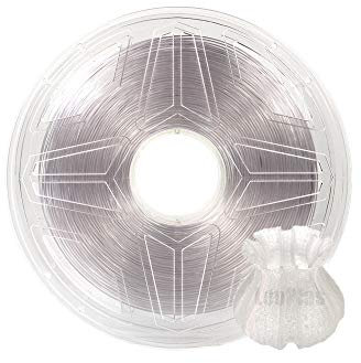LeoPlas PLA Filament 2.85mm 1kg für 3D-Druckmaterial Druckerzubehör (Transparent)