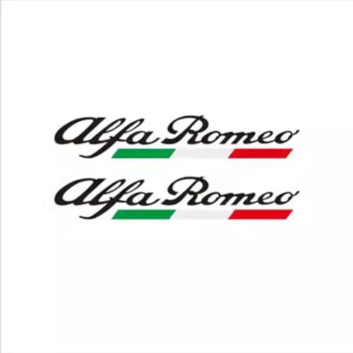 2 pezzi adesivi per auto per Alfa Romeo Giulietta Giulia Stelvio Mito 147 156 159 166, adesivi per auto scritte emblema del corpo accessori,black