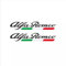 2 Stück Auto Aufkleber für Alfa Romeo Giulietta Giulia Stelvio Mito 147 156 159 166, Autoaufkleber Schriftzug Karosserie Emblem Zeichen Zubehör,Black