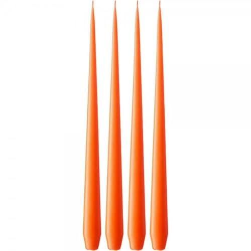 ester & erik Taper Candles, Box, 42cm, 4 Stück, 16 mild orange [SET4]