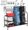 Lhysn Golf Bag Storage, Golf Club Holder, Golf Bag Storage Rack, for Garage Extra Large Sports Equipment Organizer Stand, Fits for 2 Golf Bags, Outdoor Toy Storage (Not with Side Frame)