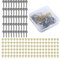 Goture 170 Stück karpfen zubehör Set 50 Stück Gewinde Boilie Köder Schrauben 120 Stück Angelhaken Stopper, Hook Stops Angelhaken Set mit Box, Kreis Oval​Köder Jig Haken Angelgerät Zubehör