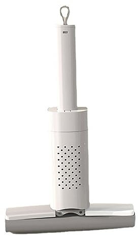Trapeador plegable de drenaje para uso en seco y húmedo para el hogar, para baño, cocina, escritorio, ventana, fregona manos libres