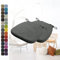 Kimgull 2er Set Stuhlkissen mit Bändern Bequeme Waschbare Rutschfestes Sitzkissen Ideal für zu Hause und Gartendekoration, viele Farben und Größen zur Auswahl(43x40x5CM Dunkelgrau)