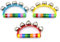 CPJJ 3 Stück Weihnachts-Hand-Glocken,Schlittenglocken,Griff,Shaker, Rasseln,Musik-Rhythmus,Percussion-Instrumente,Musikspielzeug für Kinder