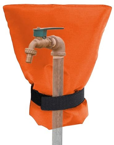 jamgeery Funda protectora para grifo, fundas aisladas anticongelante, fundas de espiga grandes, calcetines de tela Oxford para clima frío, otoño, invierno