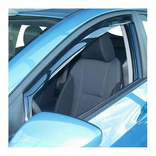 OMAC Windabweiser für Hyundai i30 2012-2017 Acryl Dunkel 2tlg | Regenabweiser, Schützt vor Regen und Spritzwasser, waschstraßenfest