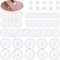 AFCJLTO 60pcs Gemischte Größe Anti Wildfleisch Disc Wildfleisch Piercing No Pull Piercing Disc Wildfleisch Plättchen OhrringverschlüSse(3/5/7/9/12/14mm)