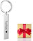 Porte-Clé Personnalisable avec Texte et Icônes, Porte-Clé Personnalisé Métallique Gravé, Porte-Clé Voiture en Acier Inoxydable - Cadeau pour Saint-Valentin Anniversaire Noël (Argent)