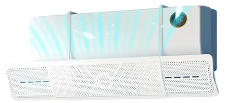 Air Conditioner Air Deflector,Wall Mounted AC Wind Cover | Dust-Proof Conditioner Deflector for Bathroom Living Room Bedroom Commercial
