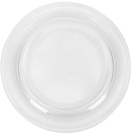 JECOMPRIS Glasteller für Mikrowelle 27cm Mikrowellen Drehteller aus Hitzebeständigem Glas Leicht zu Reinigen Passend für Mikrowellengeräte