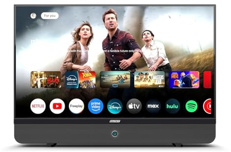 SELFSAT Streaming Display MSD 27 Nero, 27 Pollici, Full HD 1920 x 1080, Monitor con Google TV