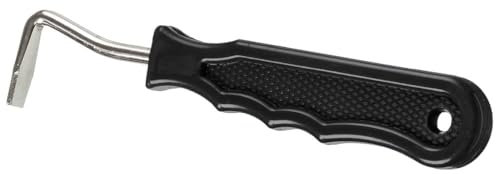 Tough 1 Hufkratzer aus Metall, Schwarz