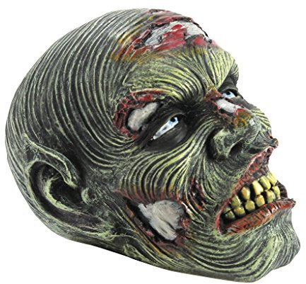 Design Toscano Verlorener Zombie-Kopf, Statue von Künstler Liam Manchester