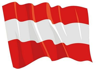 FahnenMax Autoaufkleber Sticker Fahne Österreich wehend Flagge Aufkleber