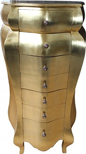 Casa Padrino Barock Kommode Gold Antik-Look 131 x 68 x 46 cm - Antik Stil