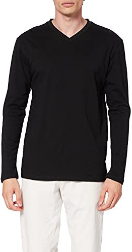 Lower East LE158 Camiseta de Manga Larga, Negro (Paquete de 5), S (Pack de 5) Hombres