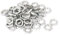 sourcingmap 50pcs Écrou Hexagonal Plat Fin M10 x 1 x 3mm en Acier Plaqué Zinc Carbone Pour Tige de Lampe Vis Boulon