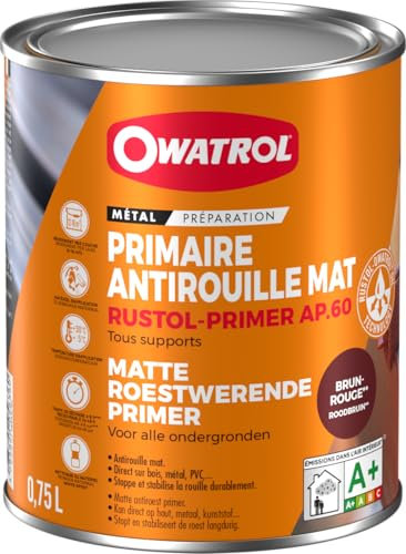Owatrol Rustol Primer AP.60 - Rostschutz-Primer 0.75 Litre, Rotbraun