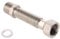 Sanitop-Wingenroth Edelstahl-Flexrohr | Typ 3/4 | Flexibles Anschlussrohr | Längenverstellbar von 200-410 mm | Universelles Verbindungsrohr | Edelstahl | 27012 0