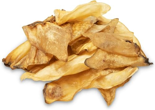 ALTO – Große Rinderohren mit Muschel für Hunde – Qualität aus Österreich – getrocknete Rinderohren für große Hunde 850g
