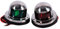 Keenso 1 Paar 12V Bogen LED Navigationslichter für Boote, Marine Yacht Licht LED rot grün, Edelstahl Pontons Segeln Signalleuchten für Boote