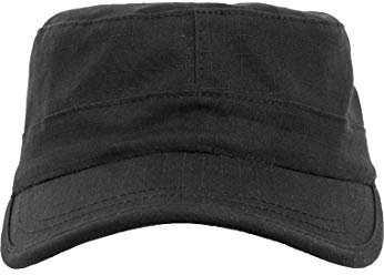 Flexfit Unisex 7077RS-Top Gun Ripstop Kappe, Black, one Size