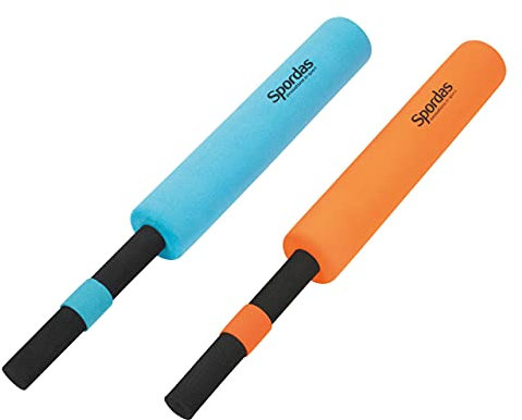 Unbekannt Kendo-Schläger Junior 2er Set von SPORDAS aus stabilem Schaumstoff (Gesamtlänge: 60 cm / Grifflänge: 20 cm / Durchmesser: 7 cm)