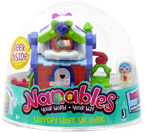 Nanables Playset – Slippery Slope Ski Lodge