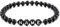MeMeDIY Personnalisé Initiale Bracelet Gravé Lettre pour Copain Copines Couples Femmes Hommes Nom Personnalisé Bracelet De Cheville Noir Naturel Agate Blanc Turquoise Cadeaux Faits À La Main