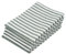 ZOLLNER 5er Set Geschirrtücher Baumwolle in 50x70 cm - saugstarke und langlebige Küchentücher - waschbar bis 60°C – in dunkelgrün gestreift- Gastronomiequalität - Oeko Tex® Zertifiziert