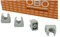 OBO Bettermann M16 - 20 fascette a morsetto per tubo, 16 mm, colore: Grigio chiaro