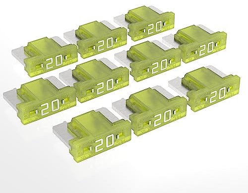 AUPROTEC Mini LP Kfz Sicherungen Flachstecksicherungen 2A - 30A Auswahl: 20A Ampere gelb, 10 Stück