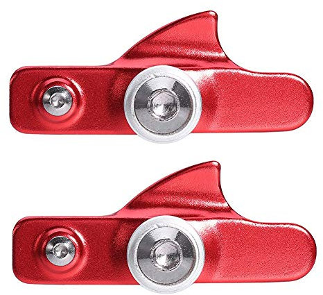 1 Paar Fahrradbremsbeläge Block, Aluminiumlegierung V Bremsbeläge Set für Rennrad Mountainbike, No Noise No Skid(rot)