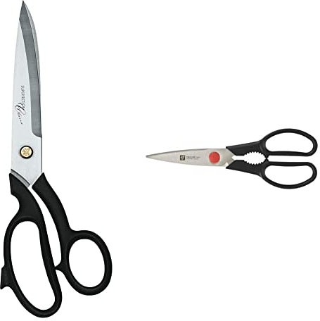 ZWILLING Schneiderschere, Stoffschere, Länge: 26 cm, Rostfreier Spezialstahl/Kunststoff & Vielzweckschere, Universalschere, Länge: 21 cm, Rostfreier Spezialstahl/Kunststoff, Twin L